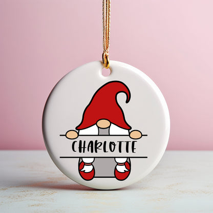 Girl Gnome Monogram SVG, Gnome Name Frame SVG, Split Monogram PNG, Valentine Gnome Clip Art, Gnome Vector Cut Files Digital Download