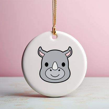 Rhino Face SVG, Rhinoceros Clipart, Cute Baby Rhino Vector, Jungle Animals Kids Shirt PNG, Animal Face Rhino Cut files Digital Download