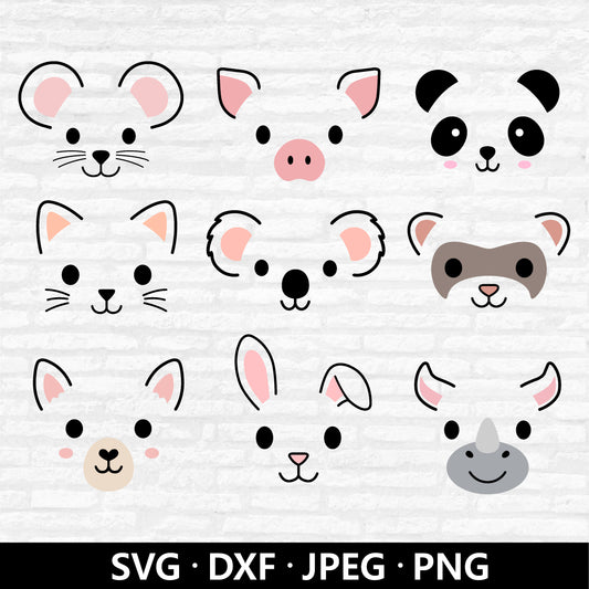 Animal Face Bundle (Digital Download)