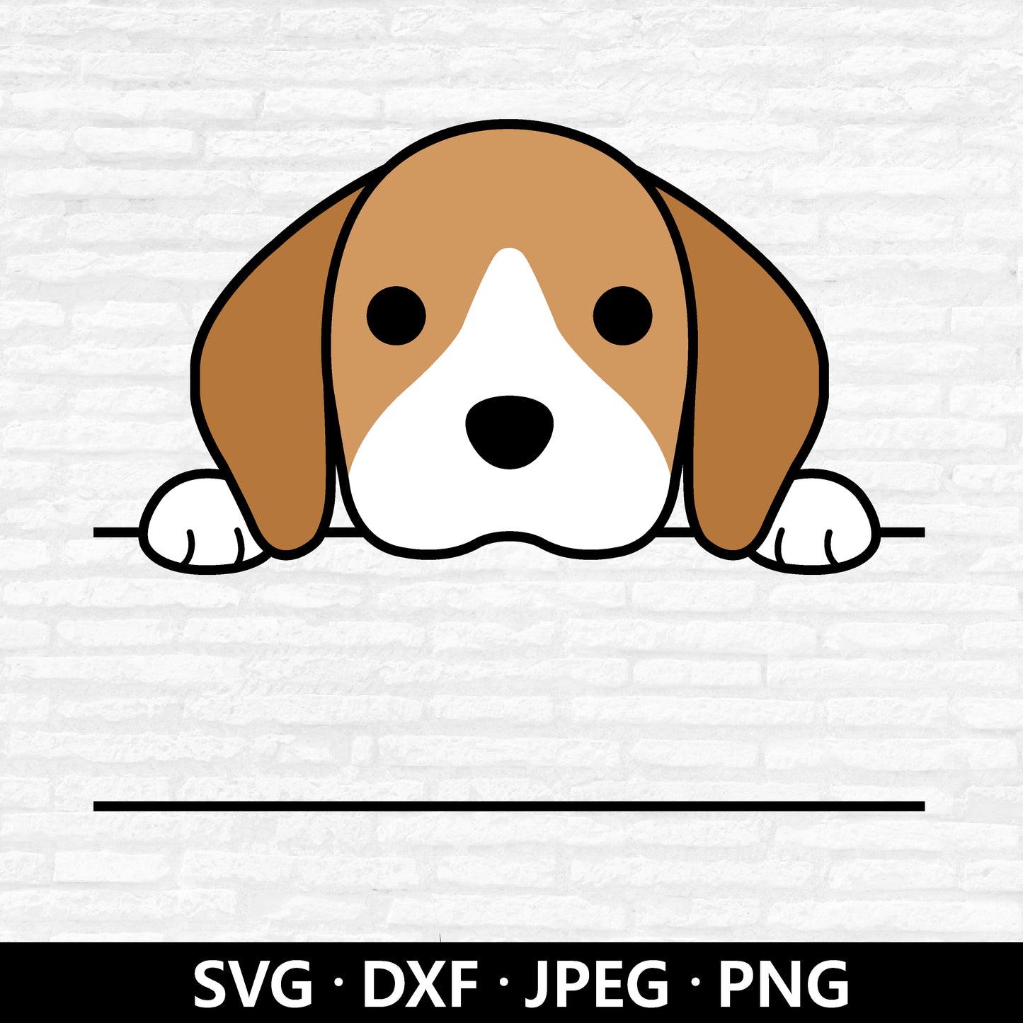 Beagle Monogram SVG, Dog svg file, Name Frame Svg, Beagle Svg, Pet vector, Beagle Clipart, Customize with name cut files Digital download