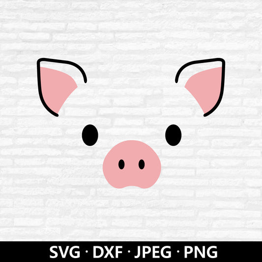 Cute Pig Face (Digital Download)