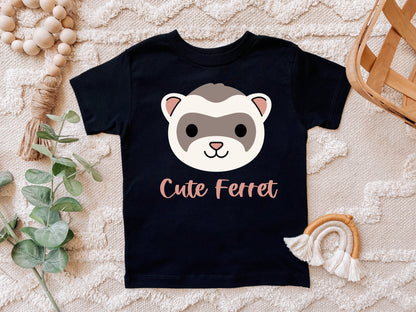 Ferret Face SVG, Ferret Clipart, Forest animal clipart, Ferret Vector, Baby Ferret Kids Shirt SVG, Cute Ferret cut files Digital Download