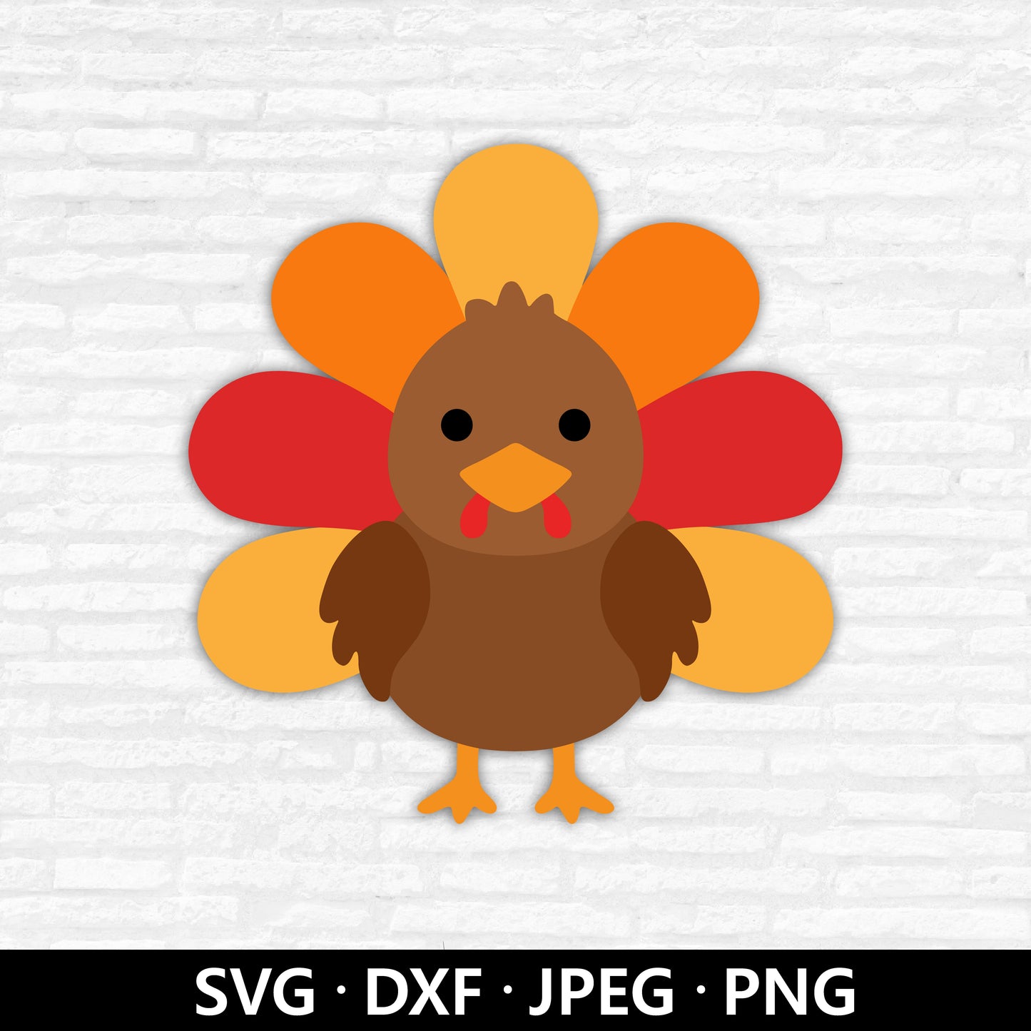 Thanksgiving Turkey SVG, Cute Turkey Svg, Turkey Shirt Svg, Turkey Clipart, Thanksgiving svg, Autumn svg, Turkey Cut Files Digital Download
