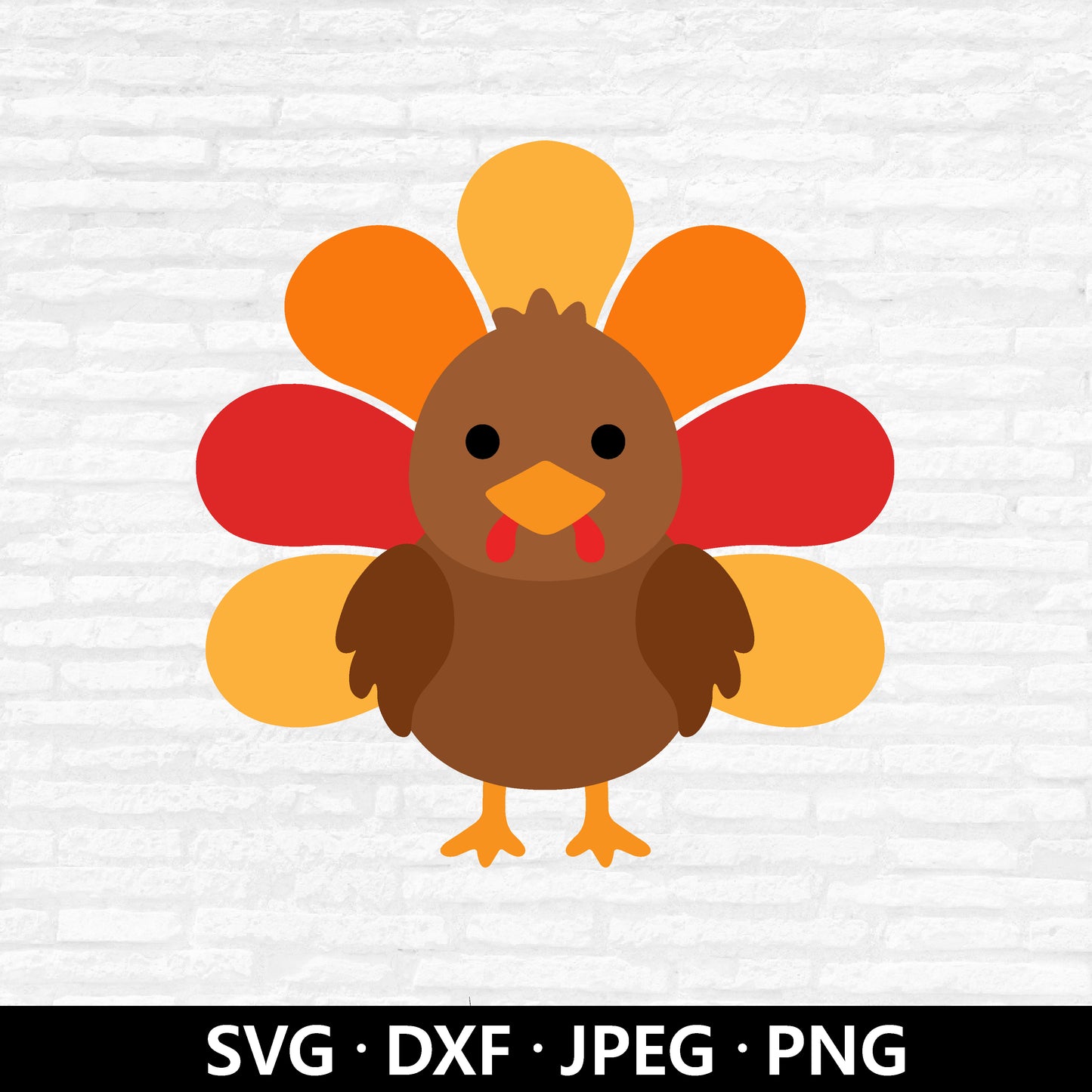 Thanksgiving Turkey SVG, Cute Turkey Svg, Turkey Shirt Svg, Turkey Clipart, Thanksgiving svg, Autumn svg, Turkey Cut Files Digital Download