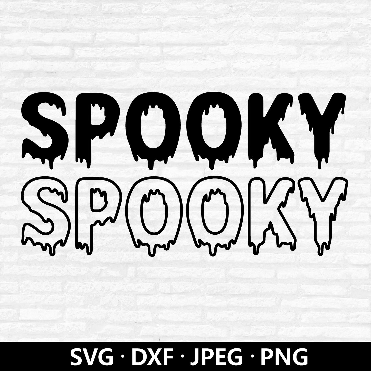 Spooky SVG, Halloween SVG for Shirt, Spooky season svg, Spooky Vibes svg, Hand Drawn SVG, Halloween design Cutting files Digital Download