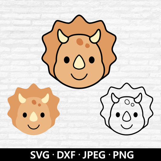 Triceratops Face (Digital Download)