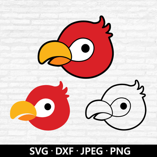 Parrot Face SVG, Cute Parrot Vector. Parrots clipart, Baby Shower Shirt, Parrot layered files, Parrot outline Cutting files Digital Download