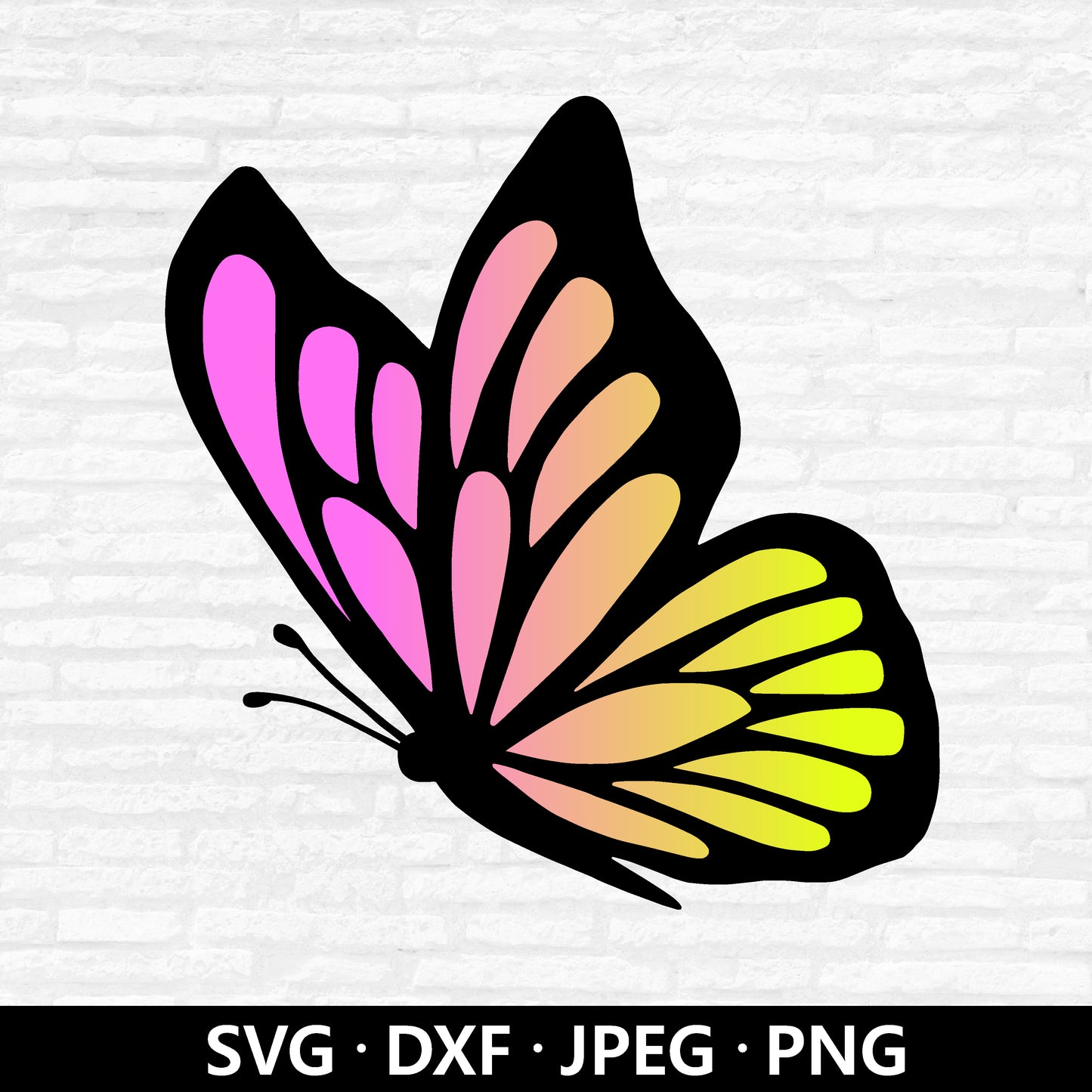 Butterfly SVG Files, flying Butterfly Layered DXF, Butterfly Design Clipart, Butterfly Vector, Butterfly Cutting files Digital Download