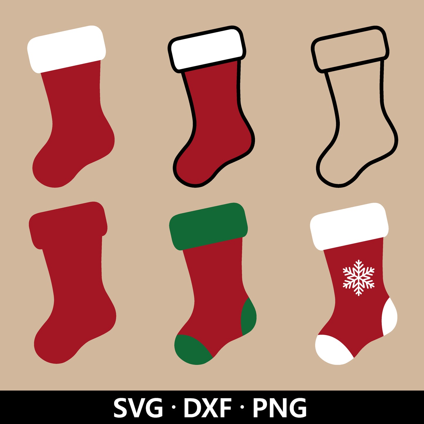 Christmas Socks SVG Bundle, Christmas Svg files, Christmas stockings Svg, Christmas Clipart, Christmas stocking, Socks Svg Digital Download