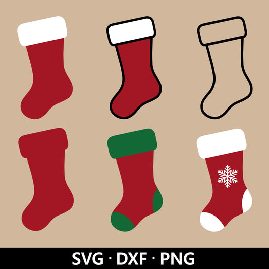 Christmas Socks SVG Bundle, Christmas Svg files, Christmas stockings Svg, Christmas Clipart, Christmas stocking, Socks Svg Digital Download