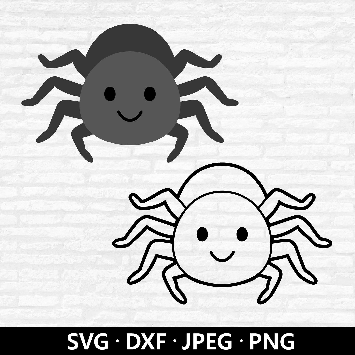 Spider SVG, Halloween spider SVG, Cute Spider Clipart, Halloween svg, Bugs Svg, Insect PNG, Layered Spider cut files Digital Download