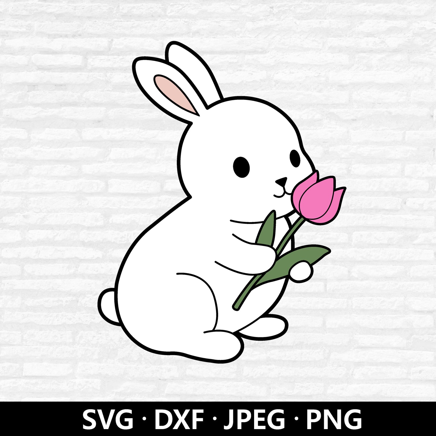 Bunny with Tulip (Digital Download)
