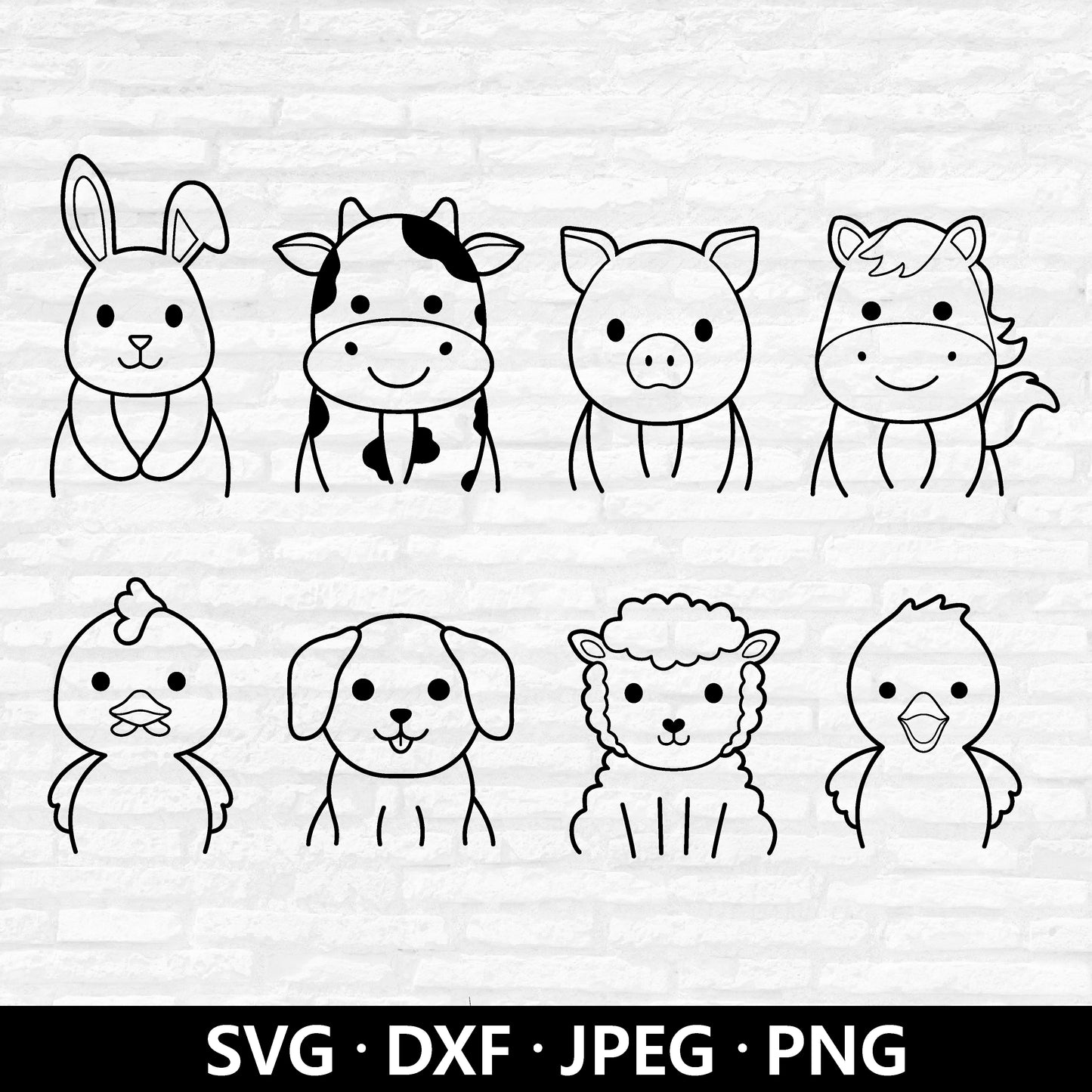 Farm Animal Half Body (Digital Download)