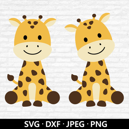 Cute Giraffe SVG, Giraffe Vector, Jungle Animals Clipart, Baby animal shirt Svg, Giraffe Layered files, Giraffe Cut files Digital Download