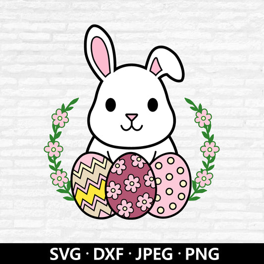 Easter Bunny Floral (Digital Download)