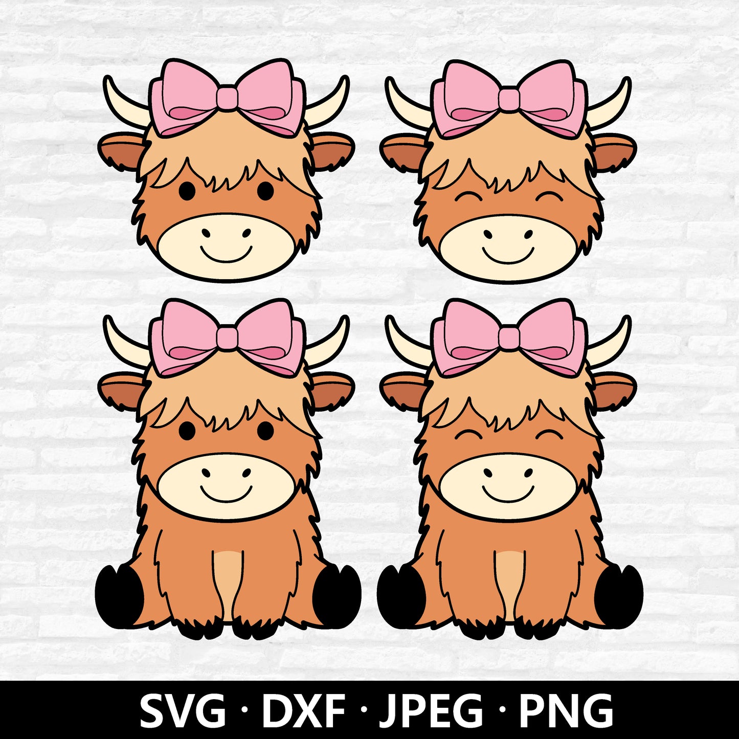 Coquette Highland Cow (Digital Download)