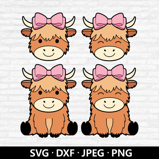 Coquette Highland Cow (Digital Download)