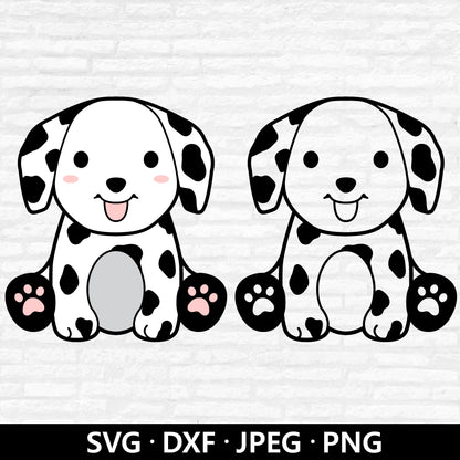 Dalmatian SVG, Cute Dalmatian Dog Cut files, Puppy SVG, Pet SVG, Baby animal png, Dalmatian Clipart, Dalmatian Cut Files Digital download