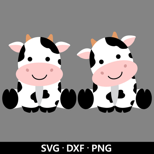 Baby cow svg, Farm Animal svg, Cow svg, Cute Cow clipart, Cow cartoon, Cow icon, Boy Girls Cow birthday shirt SVG Cut files Digital Download