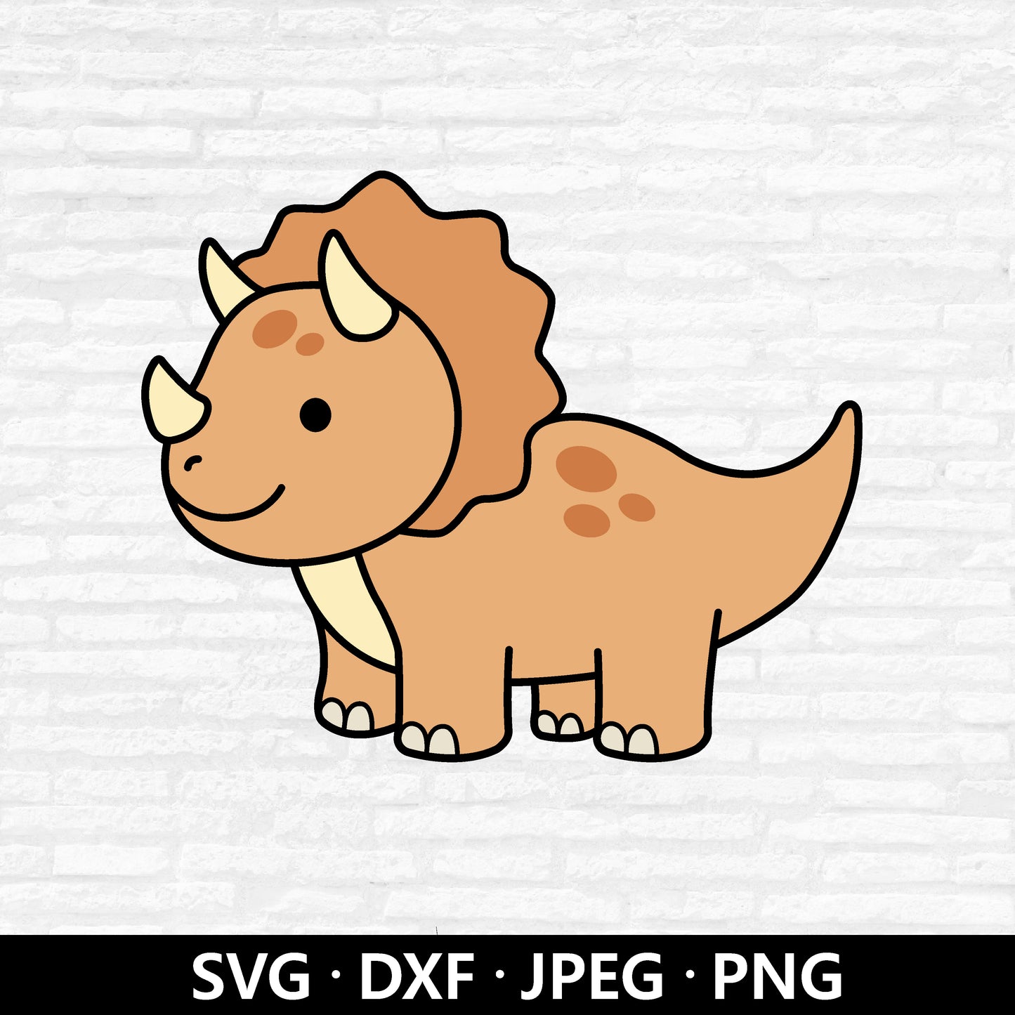 Cute Triceratops (Digital Download)