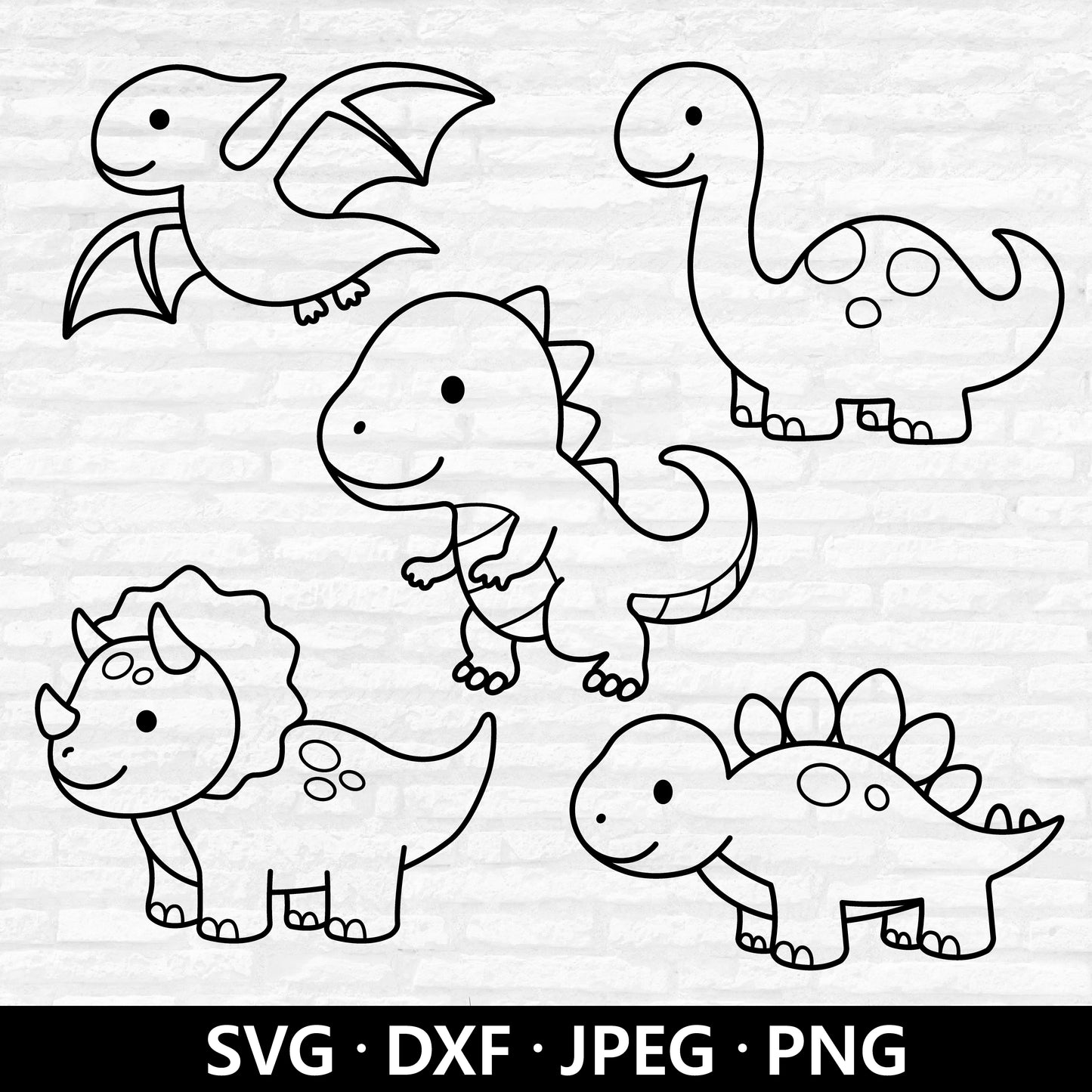 Dinosaur Outline (Digital Download)