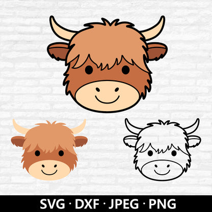 Highland Cow Face (Digital Download)