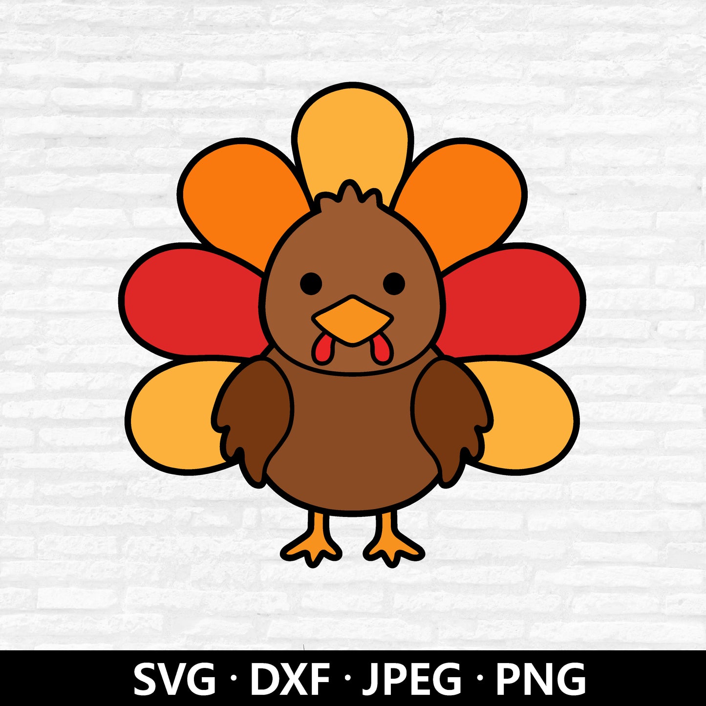 Cute Turkeys SVG, Thanksgiving Turkey SVG, Baby Turkey Svg, Turkey Cut Files, Cute Animal Clipart, Thanksgiving shirt svg Digital Download