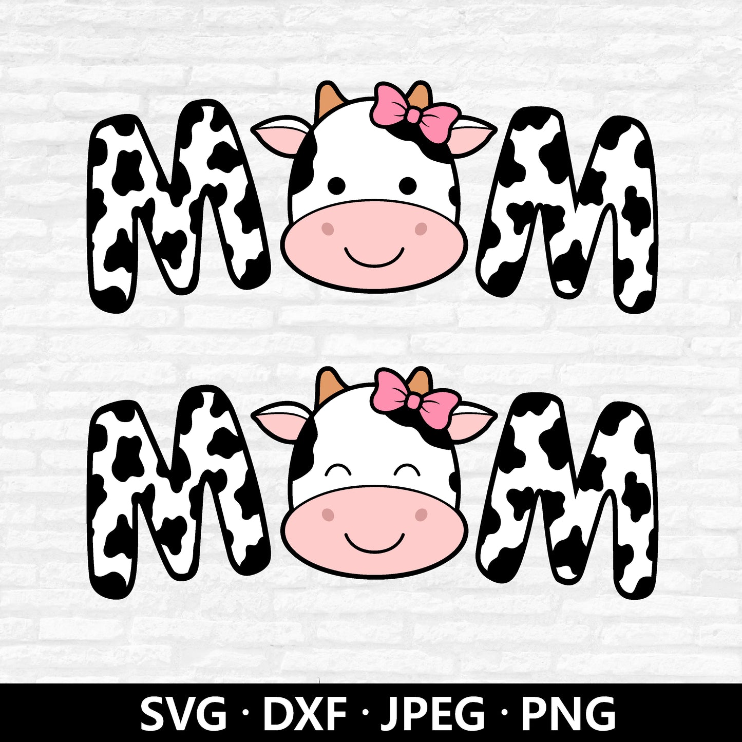 Cow Mom SVG, Cowgirl mom PNG, Cow Face Svg, Kid Farm Cow Birthday Clipart, Farm animal face Vector, Cute Cow Cut files Digital download