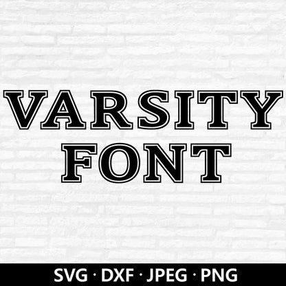 Varsity Font SVG, Sport Alphabet Vector, Varsity Letters PNG, College font Clipart, Monogram DXF, Sport Alphabet Cut Files Digital Download