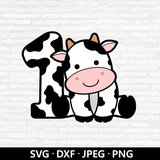 Cow 1st Birthday (Digital Download)