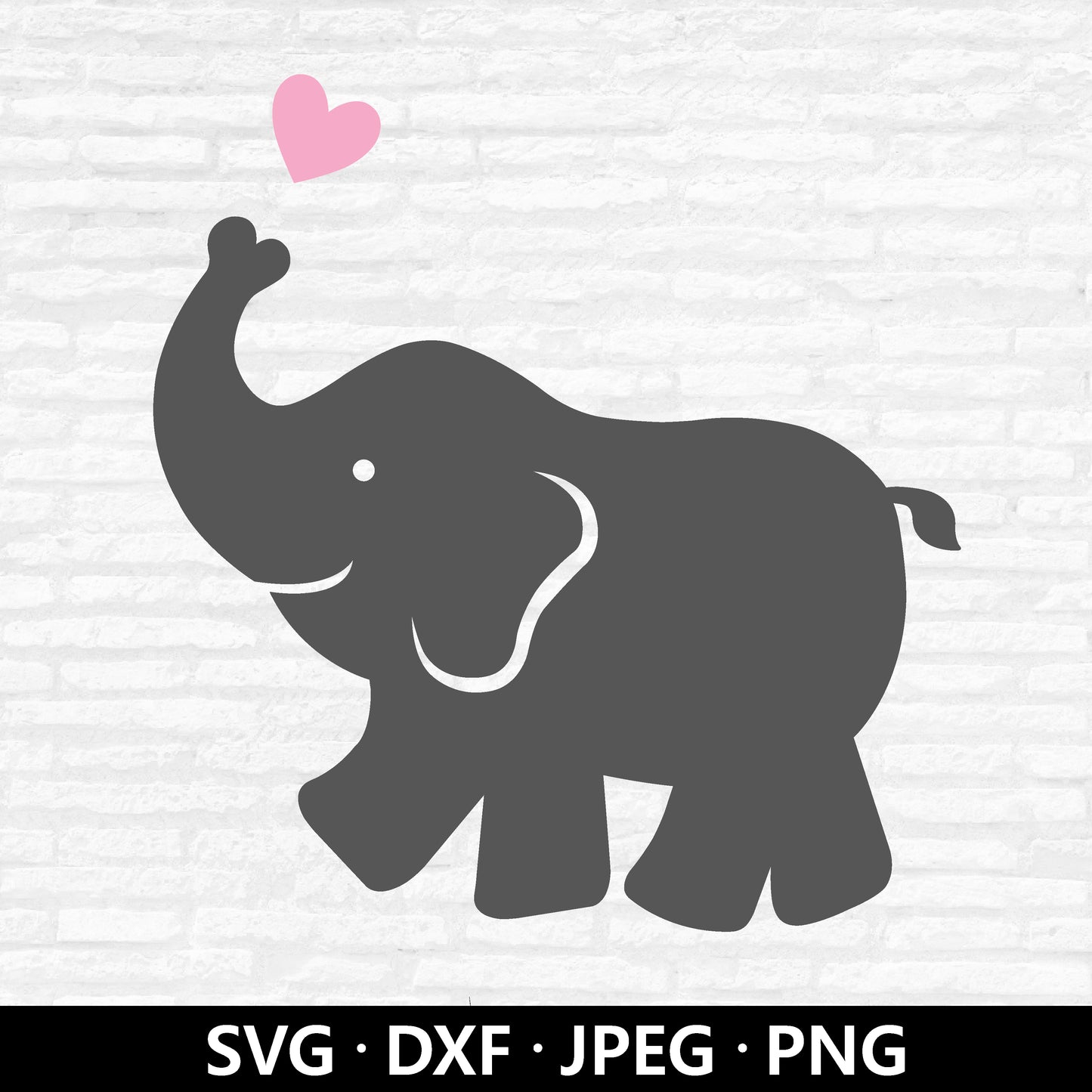 Baby elephant SVG file, Elephant Vector, Cute elephant Nursery Animal Clipart, Baby Shower svg, Elephant cutting files Digital Download