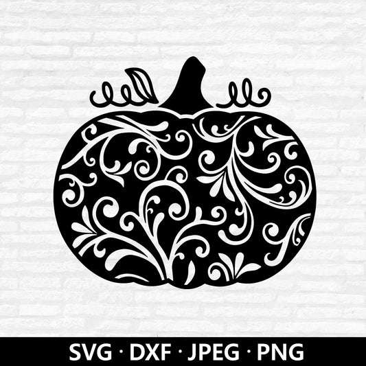 Swirly Pumpkin SVG, Pumpkin PNG, Halloween pumpkin Clipart, Fall Decor Svg, Pumpkin Design Cut Files, Pumpkin SVG Digital Download