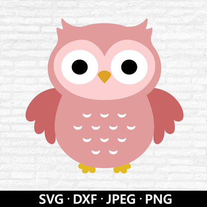 Cute Owl SVG, Owl Cutting file, Owl Vector, Owl Clipart, Baby Shower Girl Shirt, Owl birthday shirt, Cute animal Cut files Digital Download