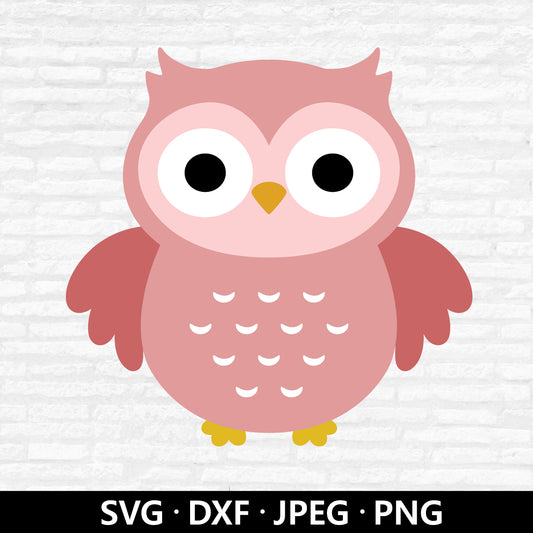 Cute Owl SVG, Owl Cutting file, Owl Vector, Owl Clipart, Baby Shower Girl Shirt, Owl birthday shirt, Cute animal Cut files Digital Download