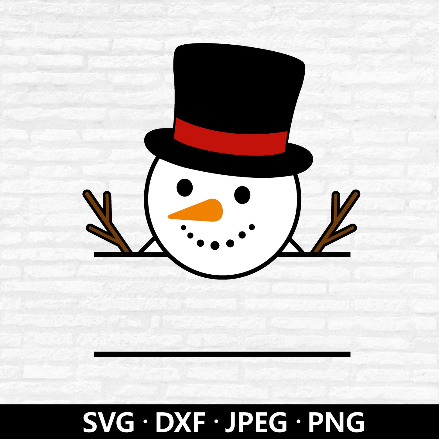 Snowman Name Frame SVG, Cute Snowman Cutting File, Split Monogram, Christmas PNG, Holiday Clipart, Baby Kids Xmas Cut files Digital Download