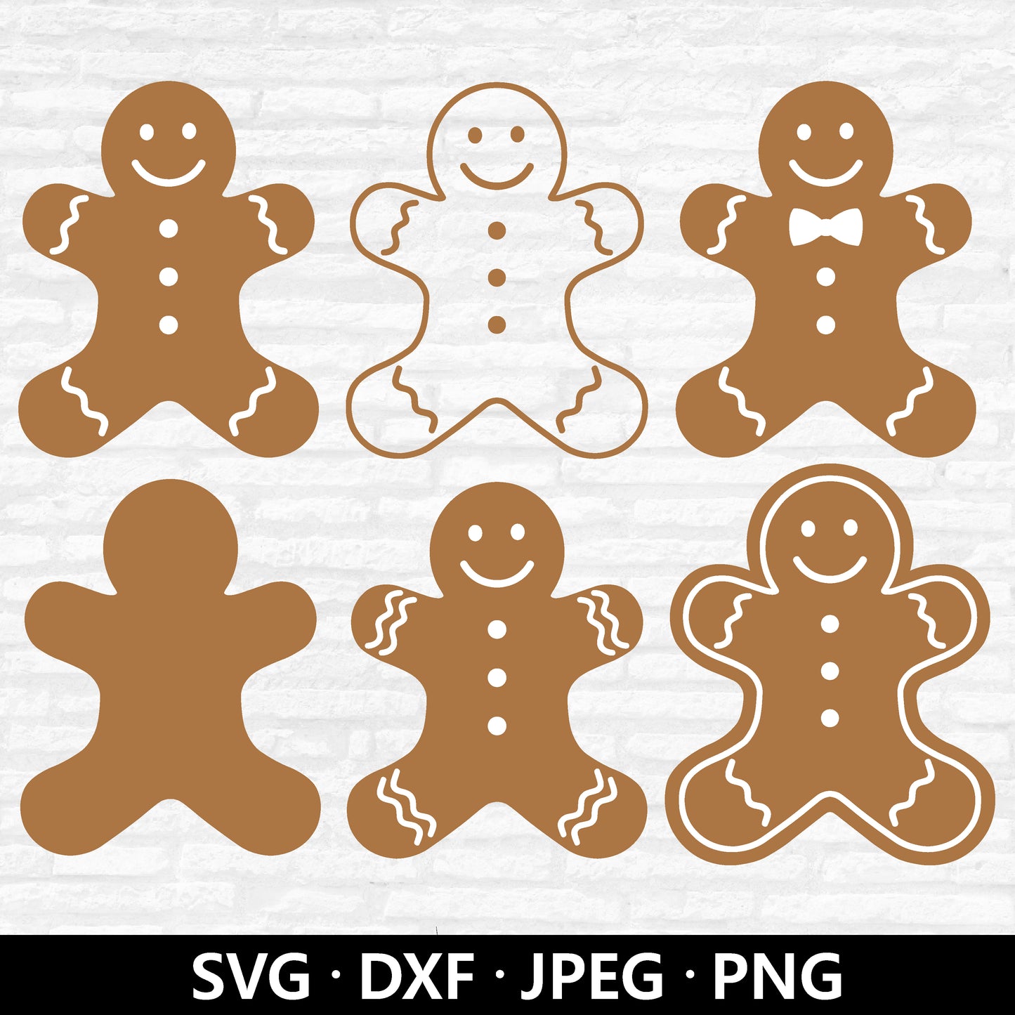 Christmas Gingerbread SVG, Christmas Svg, Gingerbread Man DXF,  Christmas Gingerbread man Clipart, Gingerbread Cut Files Digital Download