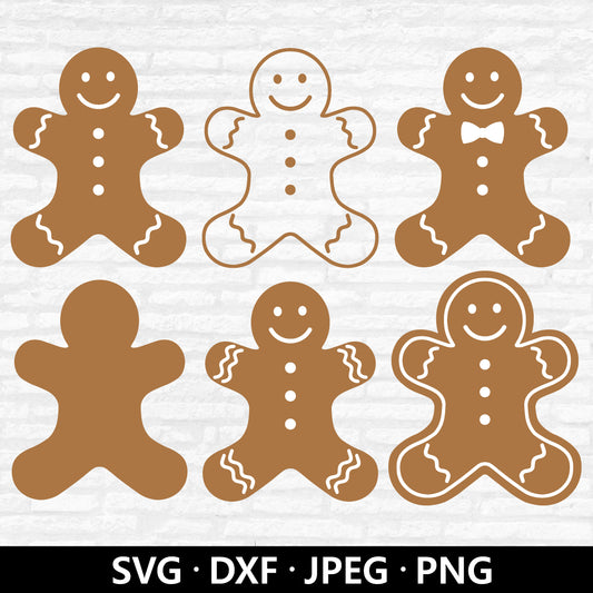 Christmas Gingerbread Svg, Christmas Svg, Gingerbread Man Svg, Gingerbread Man, Christmas Clip Art, Cut Files, Cricut, Silhouette File
