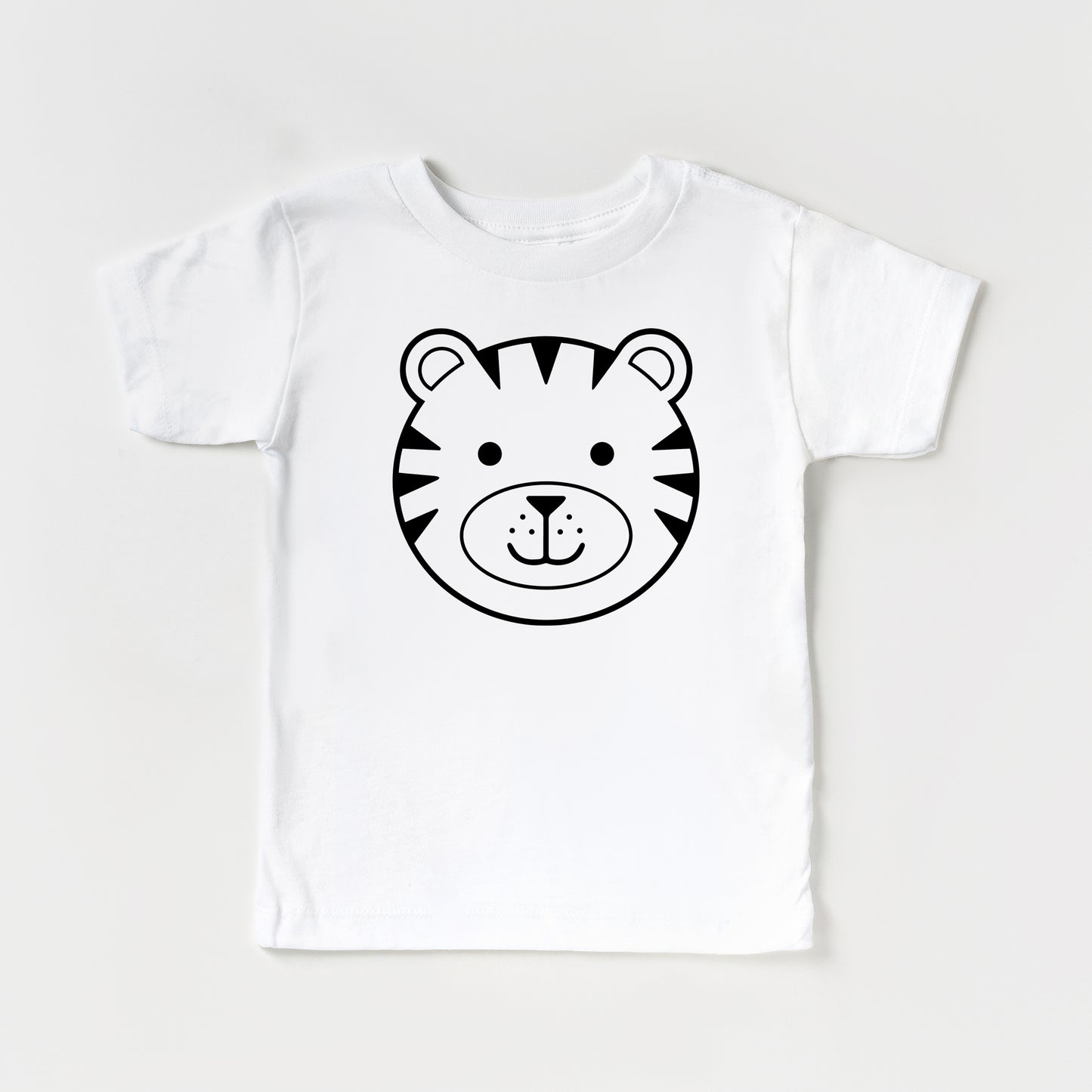 Cute Tiger Face SVG, Tiger head Clipart, Cute Animal Face Svg, Baby Tiger DXF, Kids Shirt PNG, Tiger Vector Cut files Digital download