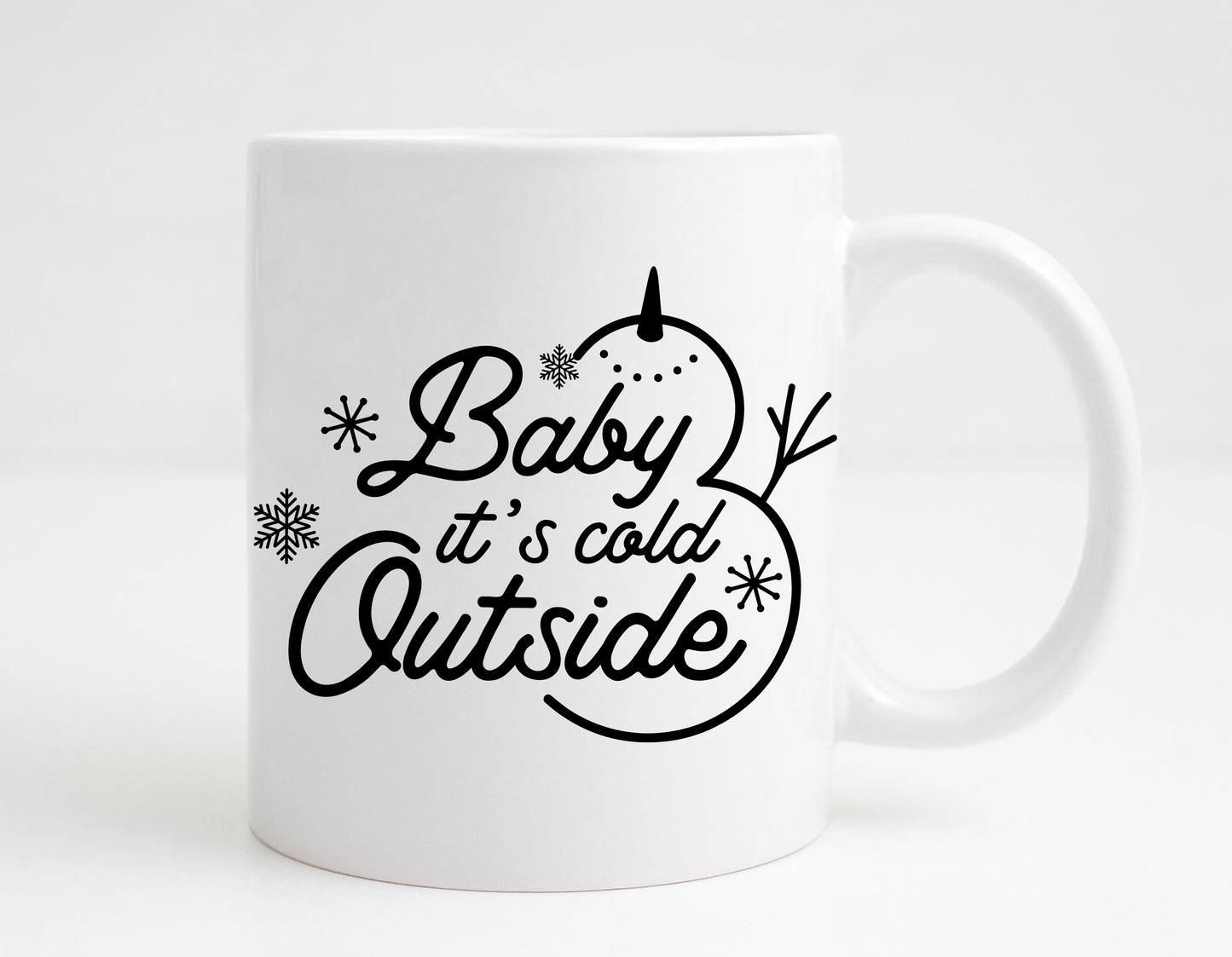 Baby its Cold outside SVG, Christmas Quotes, It's Cold Outside, SVG for Shirt, Christmas Saying, Winter Wall Deco Cut files Digital Download