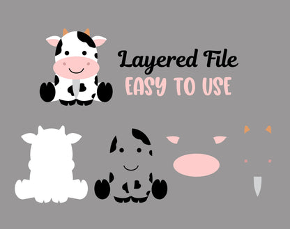 Farm Animals SVG, Baby Animal SVG bundle, Farmhouse animals, Cute Cow Horse Dog Rabbit Sheep Pig Chicken Duck Cut files Digital Download